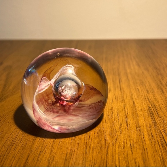 CAITHNESS glass paperweight “moon crystal” signed Scotland vintage Mcm - Picture 8 of 13